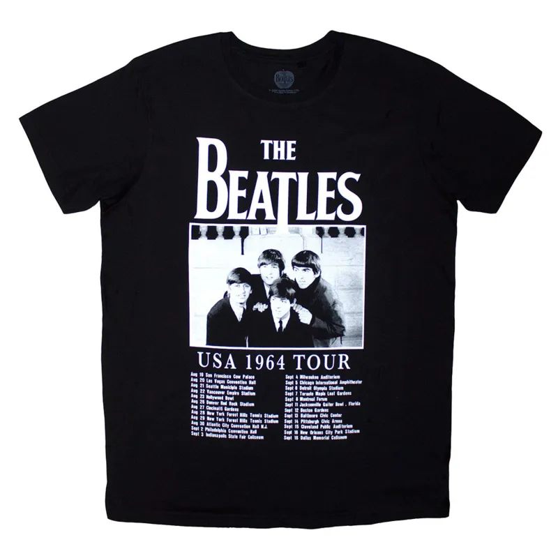 The Beatles Tour 1964 Tour Dates T Shirt sold by Paradiso Clothing