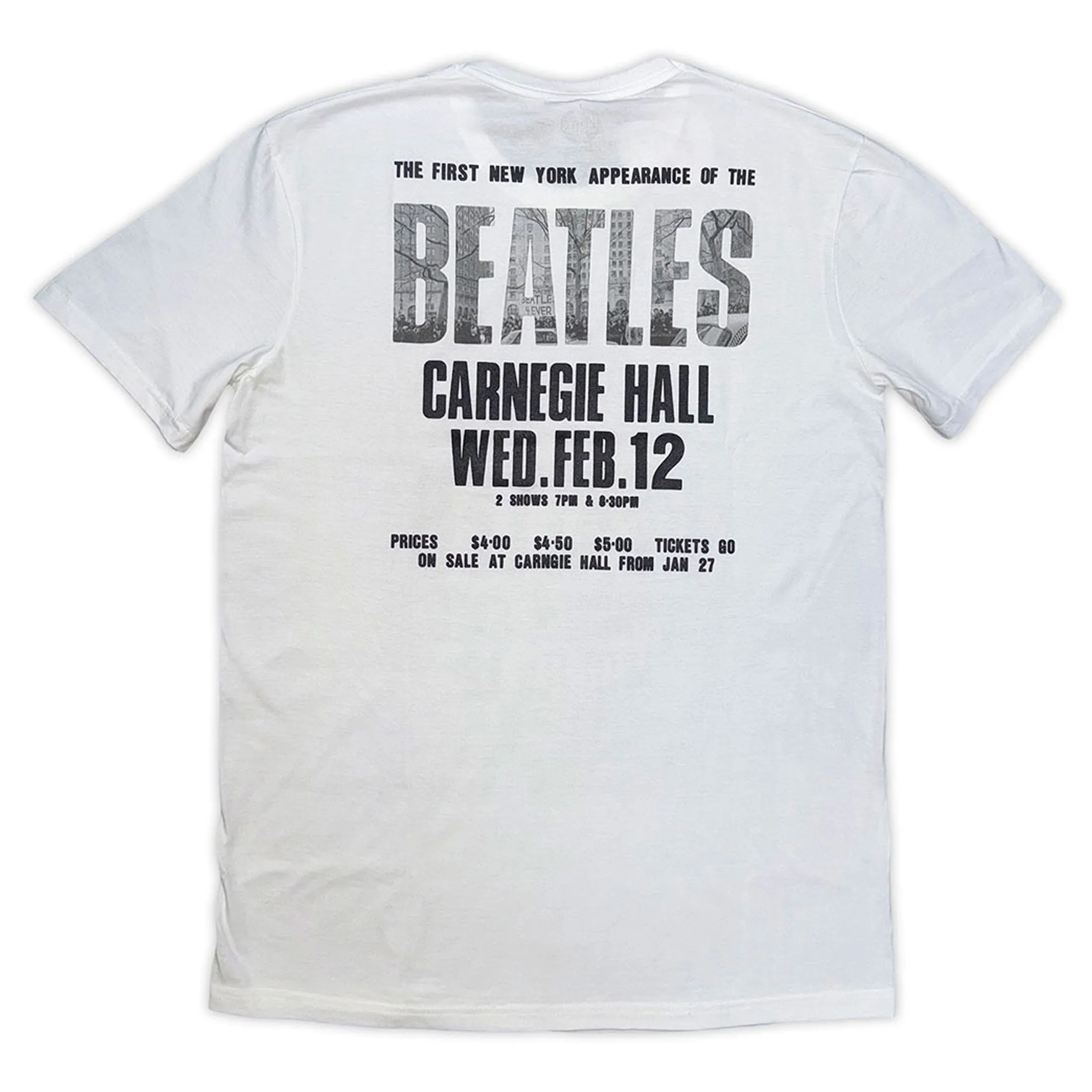 The Beatles Tour 1964 Carnegie Hall T Shirt sold by Paradiso Clothing product image thumbnail 2