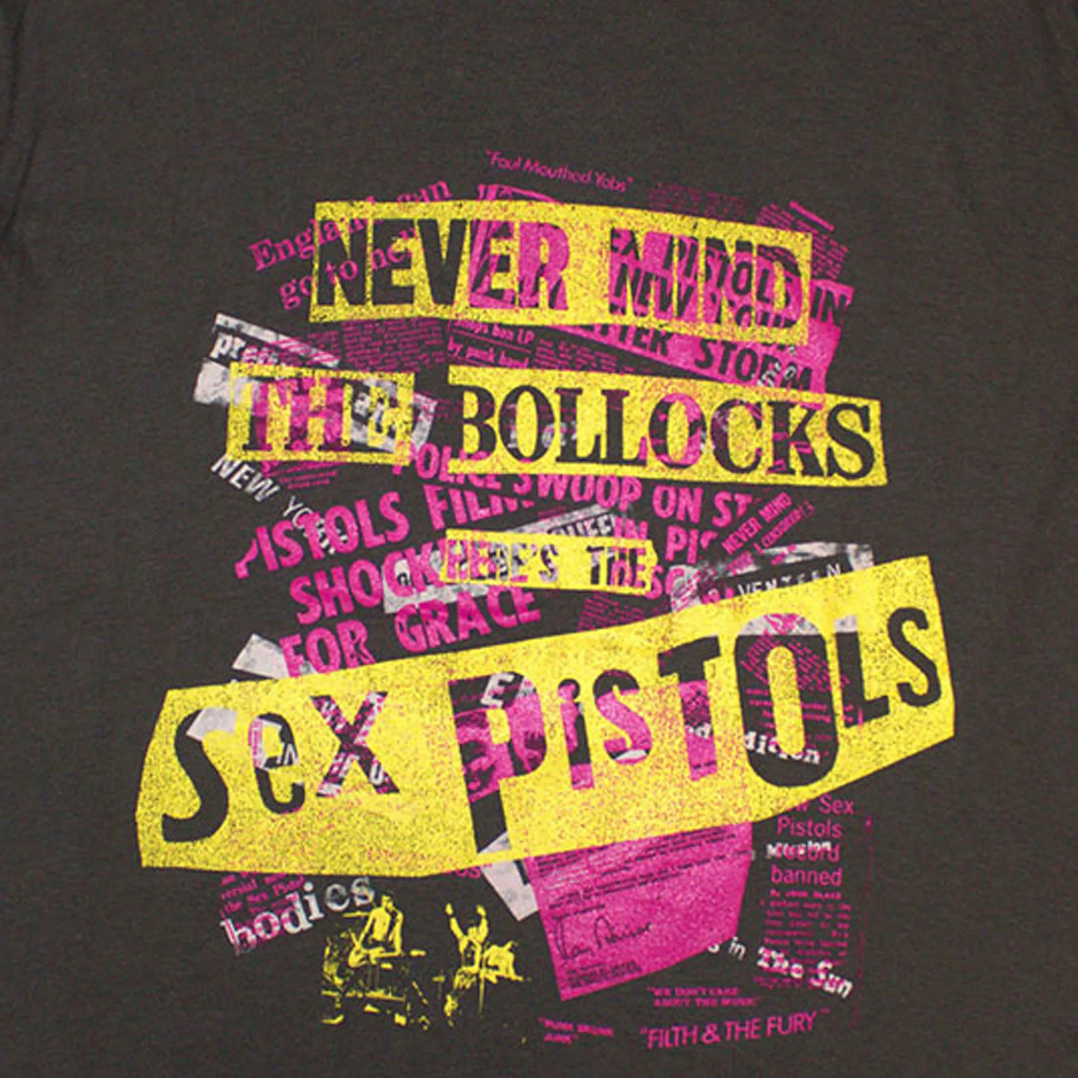The Sex Pistols NMTB Text Overlay T Shirt sold by Paradiso Clothing product image thumbnail 2