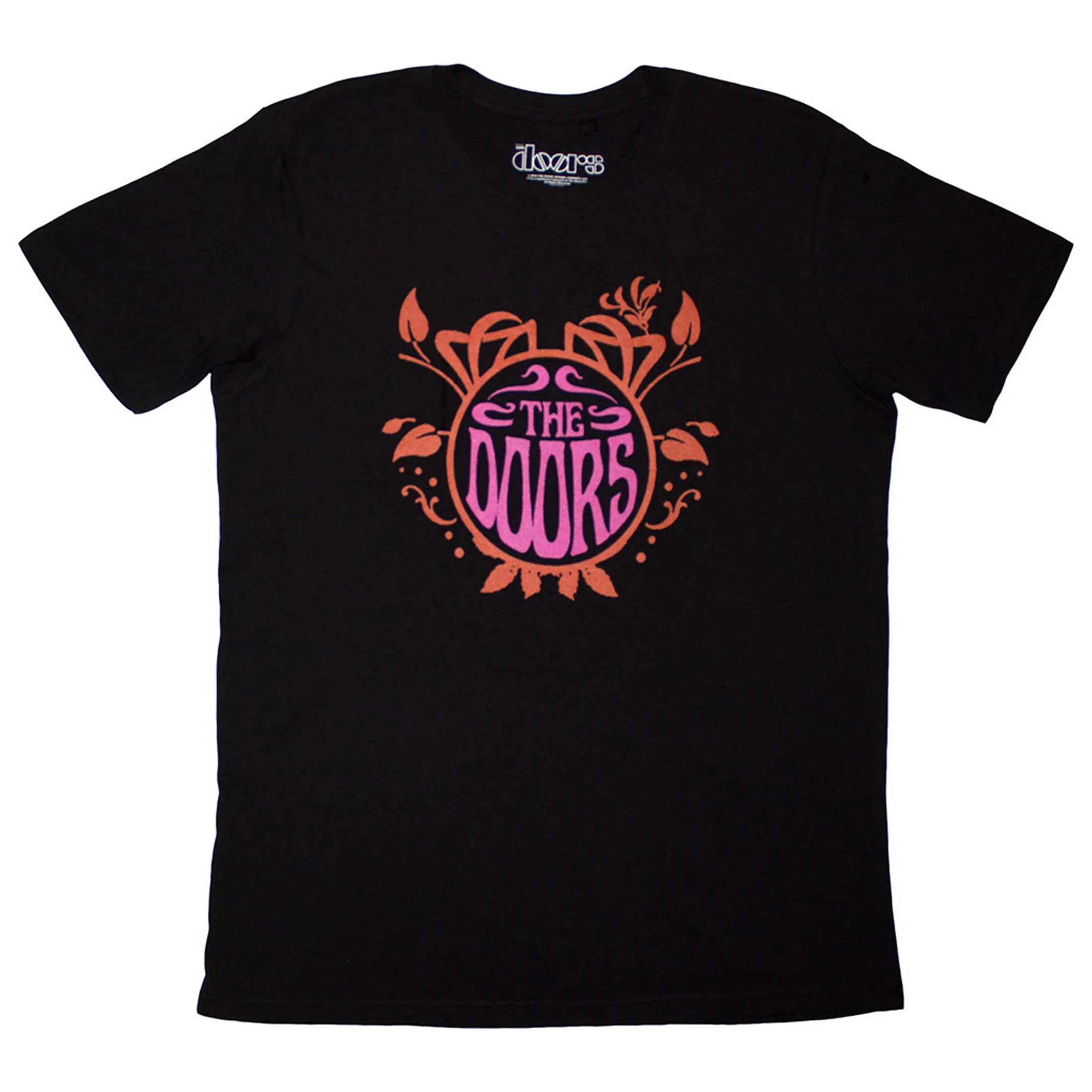The Doors Pink Orange Logo T Shirt sold by Paradiso Clothing