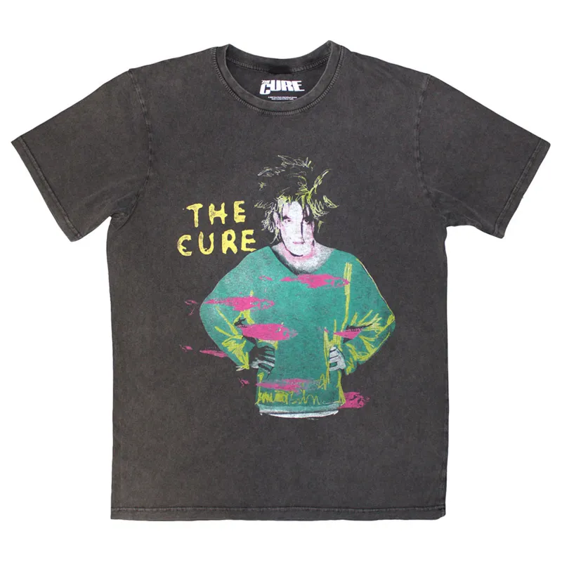 The Cure Beach Party Tour 86 Stone Wash T Shirt made by Paradiso Clothing