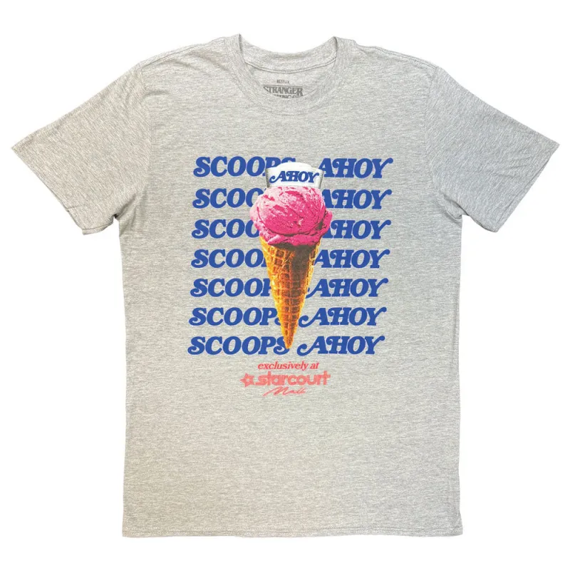 Stranger Things Scoop Ahoy Ice Cream T Shirt made by Paradiso Clothing