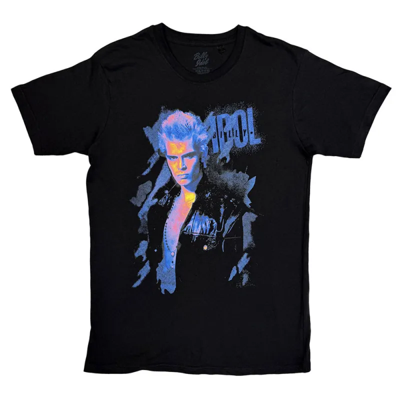 Billy Idol Blue Profile T Shirt made by Paradiso Clothing