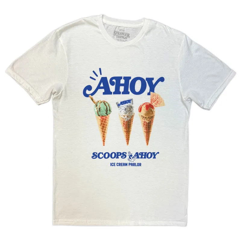 Stranger Things Scoop Ahoy T Shirt made by Paradiso Clothing