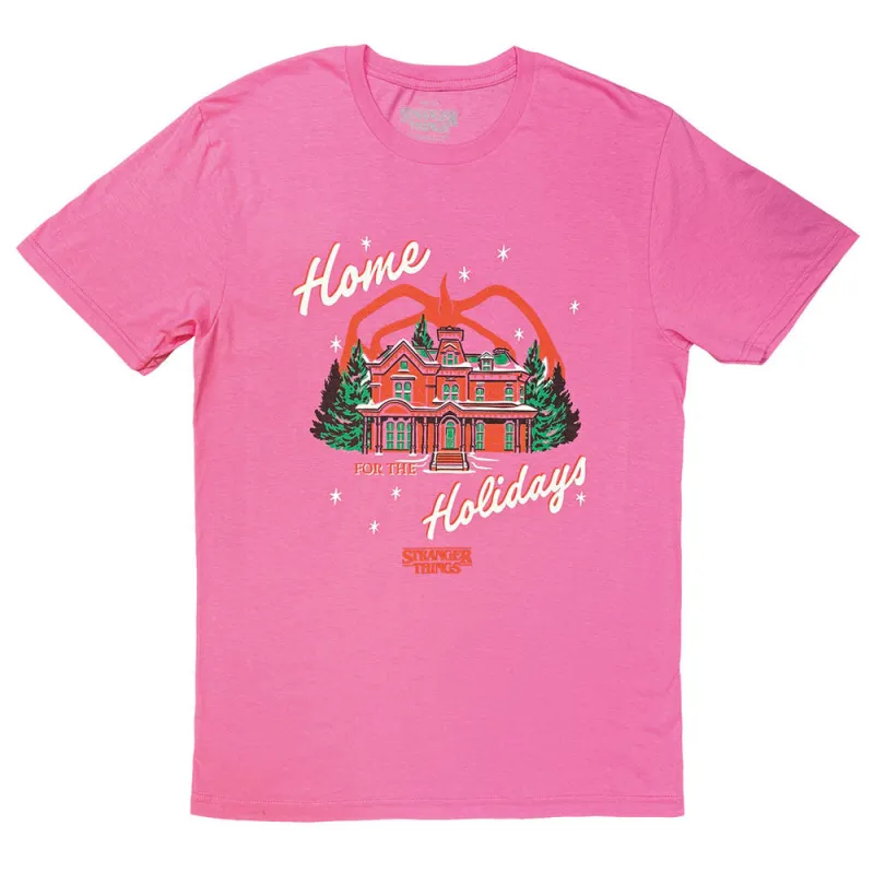 Stranger Things Home Holidays T Shirt made by Paradiso Clothing