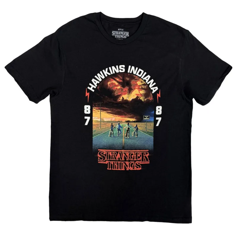 Stranger Things Hawkins 008 T Shirt made by Paradiso Clothing