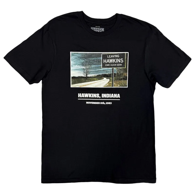 Stranger Things Hawkins Indiana T Shirt sold by Paradiso Clothing