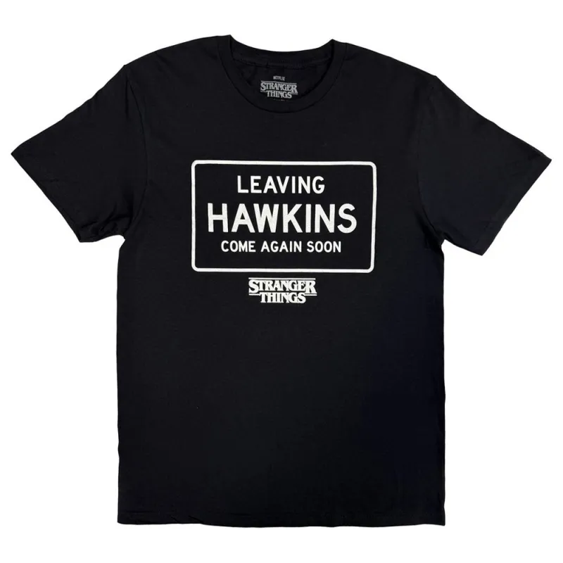 Stranger Things Leaving Hawkins T Shirt made by Paradiso Clothing