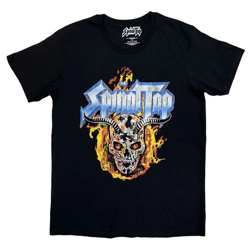 Spinal Tap Flame Skull T Shirt sold by Paradiso Clothing