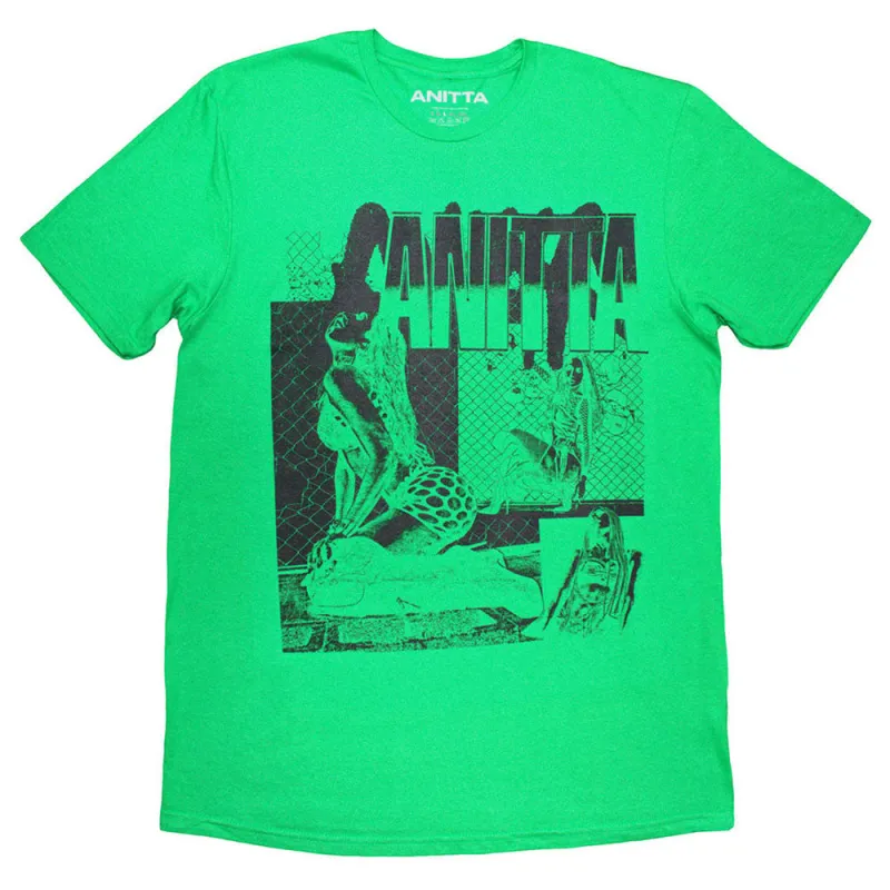 Anitta Green Collage T Shirt sold by Paradiso Clothing