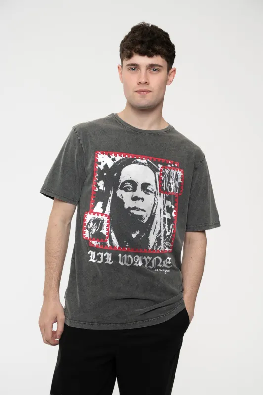 Lil Wayne Mono Photo Limited Edition 999 Only Premium Wash T Shirt sold by Paradiso Clothing