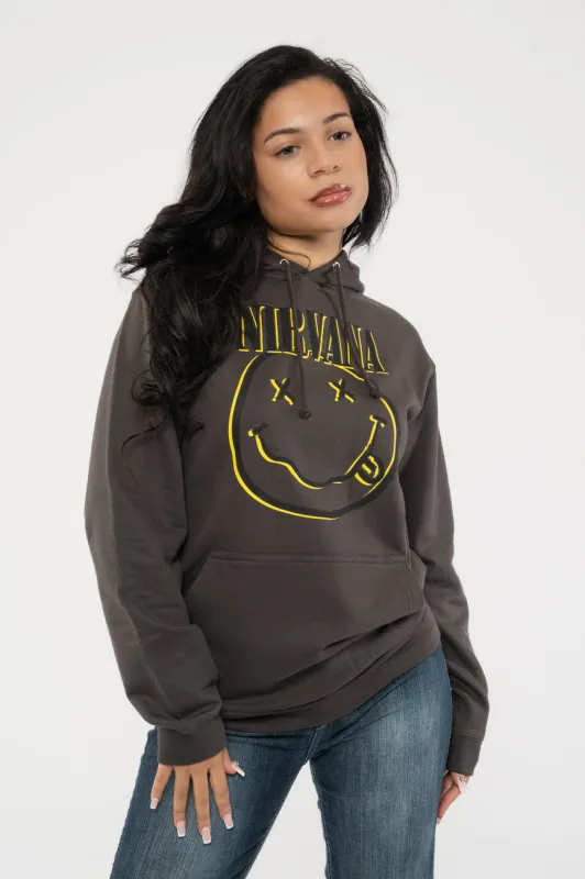Nirvana Inverse Grunge Smile Hoodie sold by Paradiso Clothing