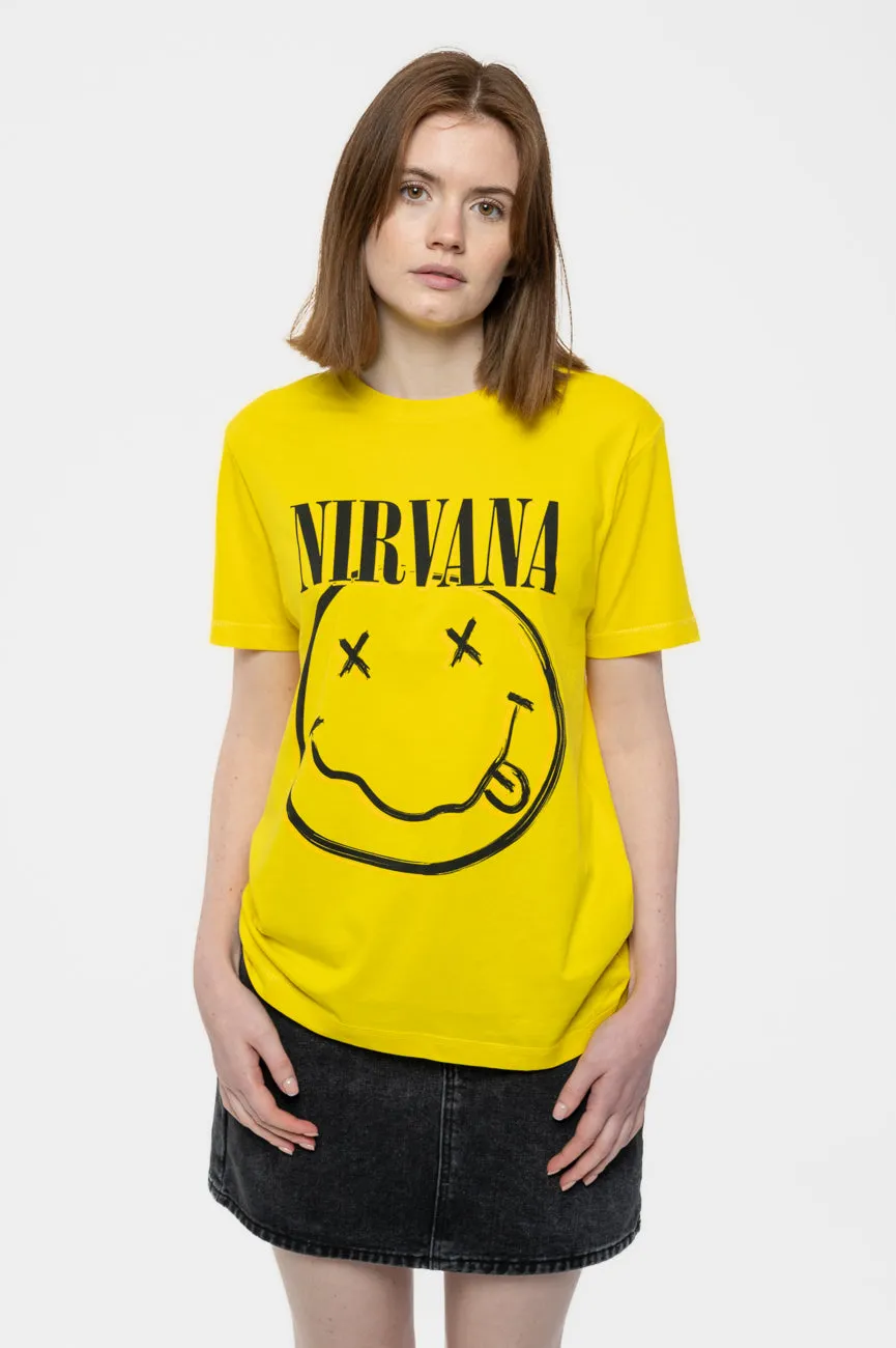 Nirvana Inverse Grunge Smile T Shirt sold by Paradiso Clothing