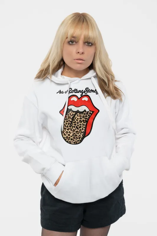 The Rolling Stones Leopard Tongue Hoodie made by the Rolling Stones