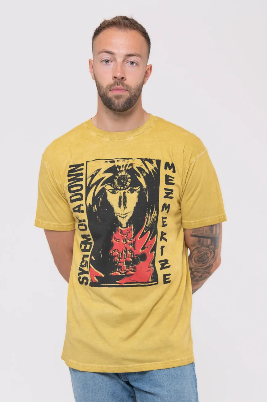 System Of A Down Reflections Dip Dye Mineral Wash T Shirt sold by Paradiso Clothing