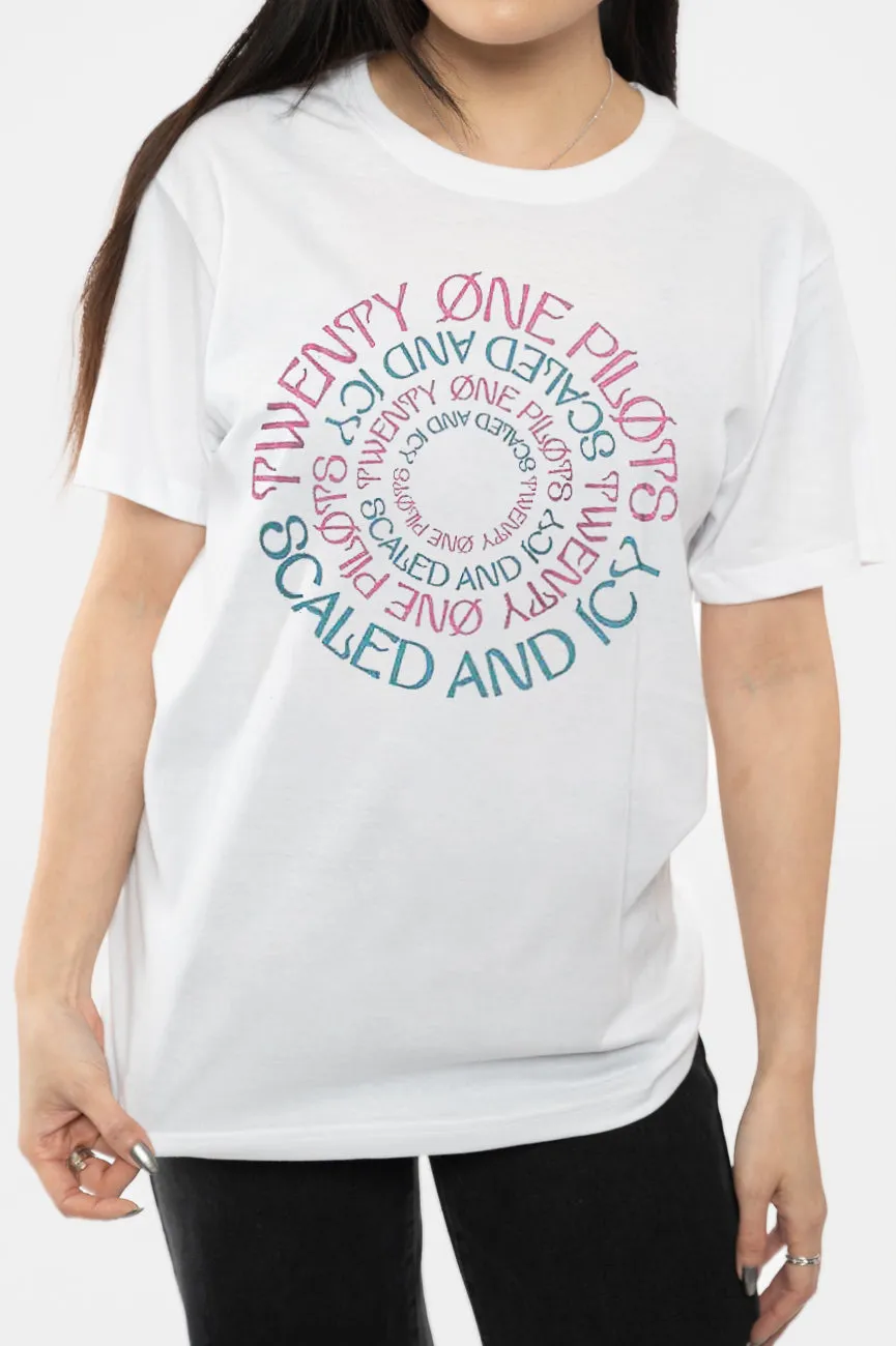 Twenty one Pilots Scaled And Icy Circular T Shirt sold by Paradiso Clothing product image thumbnail 3