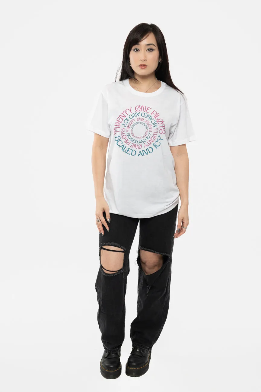Twenty one Pilots Scaled And Icy Circular T Shirt sold by Paradiso Clothing product image thumbnail 2