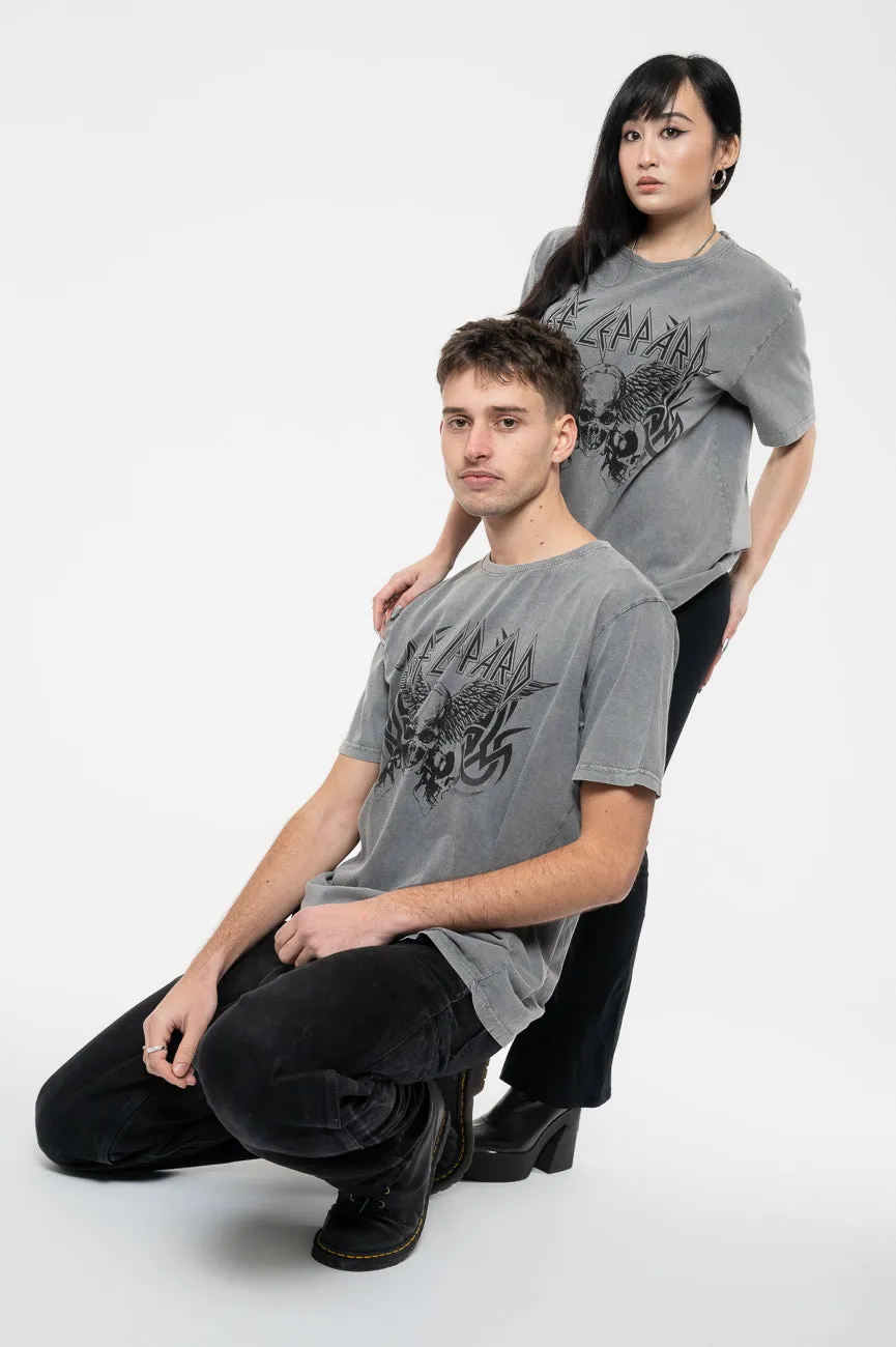 Def Leppard Tribal Skull Limited Edition 999 Only Premium Wash T Shirt sold by Paradiso Clothing product image thumbnail 5