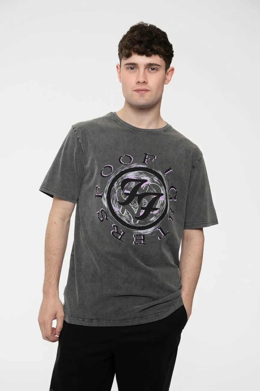 Foo Fighters Wheel Shadow Limited Edition 999 Only Premium Wash T Shirt sold by Paradiso Clothing