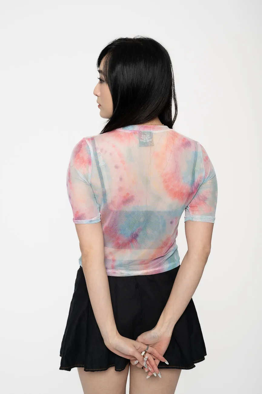 Grateful Dead Dancing Bears Mesh Crop Top sold by Paradiso Clothing product image thumbnail 4