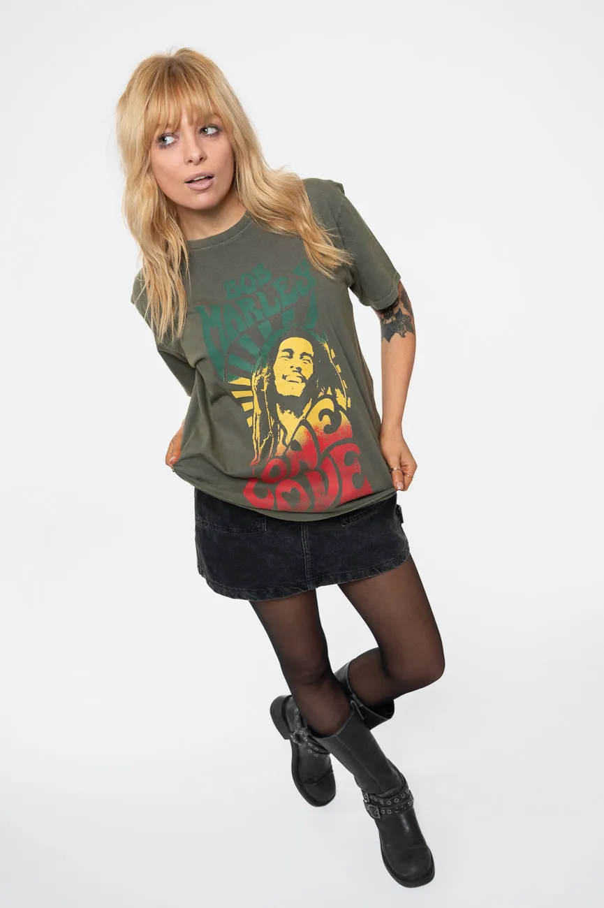 Bob Marley One Love Gradient Limited Edition 999 Only Premium Wash T Shirt sold by Paradiso Clothing product image thumbnail 5