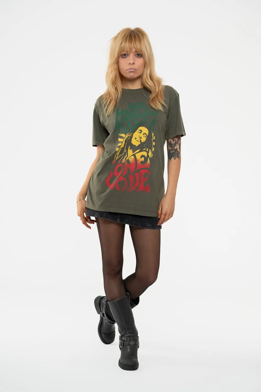Bob Marley One Love Gradient Limited Edition 999 Only Premium Wash T Shirt sold by Paradiso Clothing product image thumbnail 2