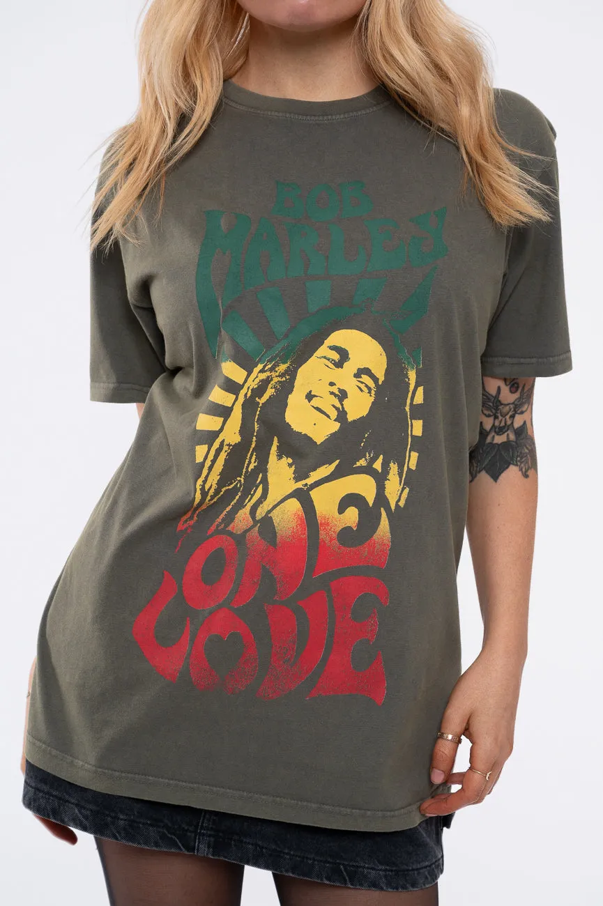 Bob Marley One Love Gradient Limited Edition 999 Only Premium Wash T Shirt sold by Paradiso Clothing product image thumbnail 3