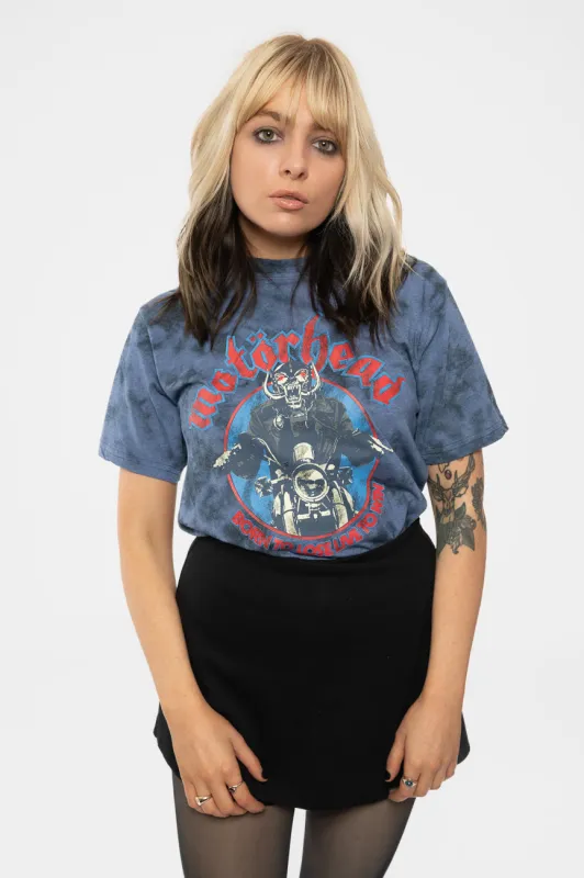 Motorhead Born To Lose Biker Dye Wash T Shirt sold by Paradiso Clothing