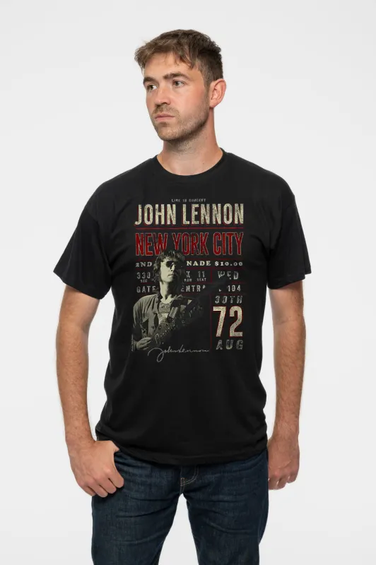 John Lennon NYC 72 T Shirt sold by Paradiso Clothing
