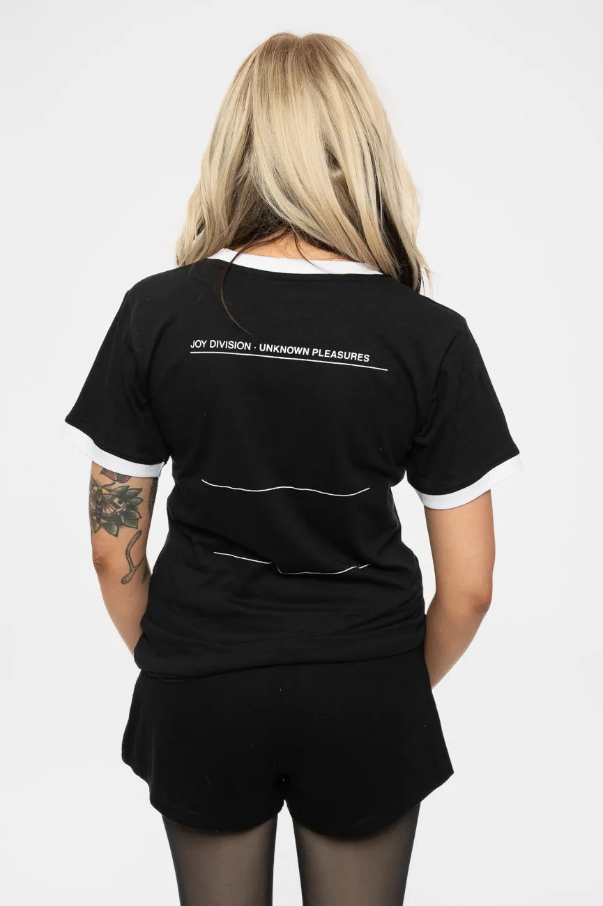 Joy Division Unknown Pleasures Ringer T Shirt sold by Paradiso Clothing product image thumbnail 4