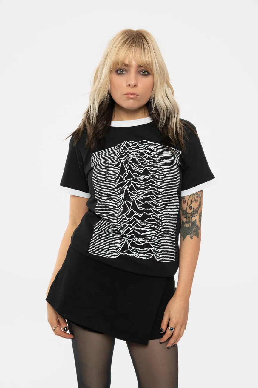 Joy Division Unknown Pleasures Ringer T Shirt sold by Paradiso Clothing