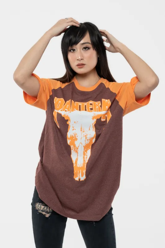 Pantera Skull Raglan T Shirt sold by Paradiso Clothing