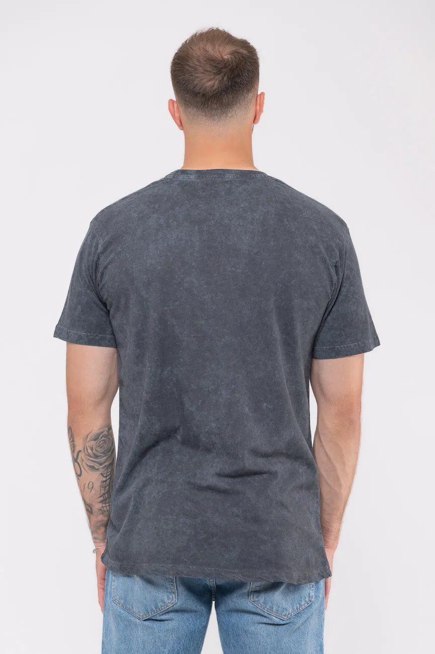 Disturbed Riveted Dip Dye Mineral Wash T Shirt sold by Paradiso Clothing product image thumbnail 4