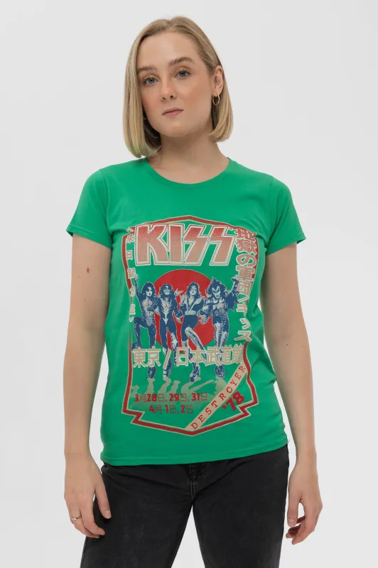 KISS Destroyer Tour 78 Skinny T Shirt sold by Paradiso Clothing