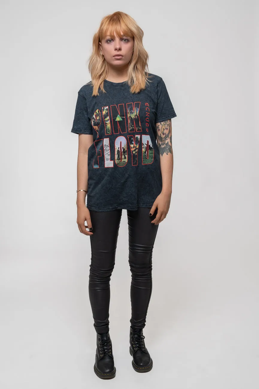Pink Floyd Echoes Montage Dip Dye Tee sold by Paradiso Clothing product image thumbnail 2