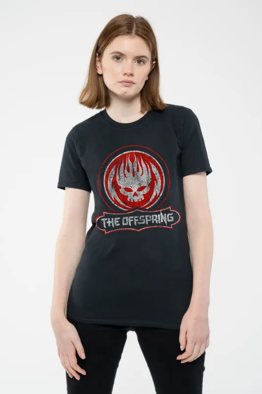 The Offspring Distressed Skull T Shirt sold by Paradiso Clothing