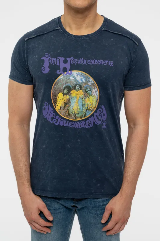 Jimi Hendrix Experienced Snow Wash T Shirt made by Paradiso Clothing