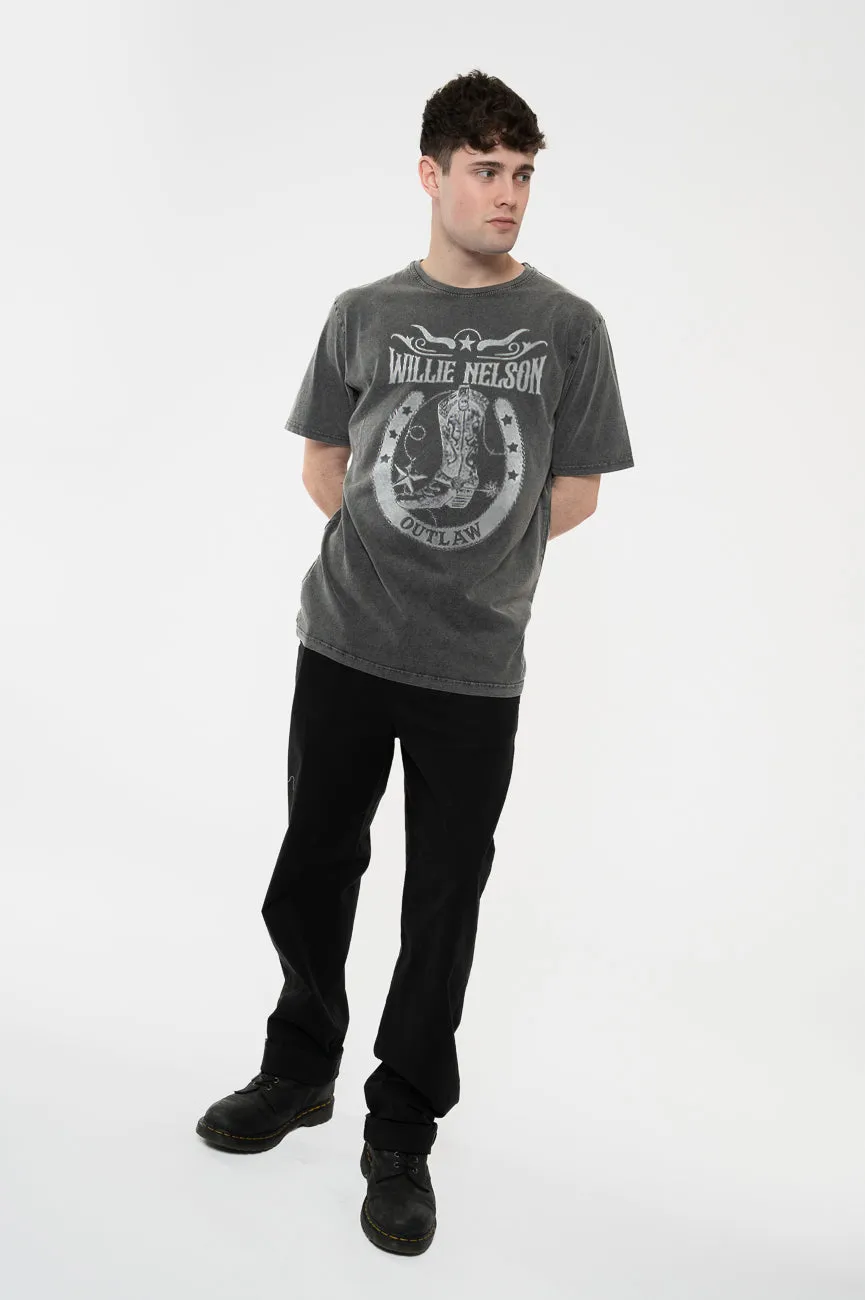 Willie Nelson Outlaw Limited Edition 999 Only Premium Wash T Shirt sold by Paradiso Clothing product image thumbnail 5