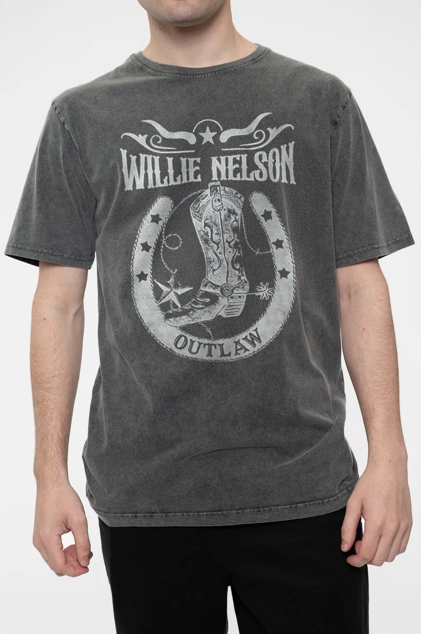 Willie Nelson Outlaw Limited Edition 999 Only Premium Wash T Shirt sold by Paradiso Clothing product image thumbnail 3