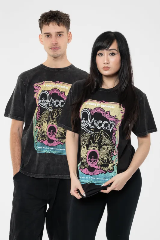 Queen A Night At The Opera Tour 76 Limited Edition 999 Only Premium Wash T Shirt sold by Paradiso Clothing