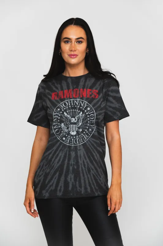 Ramones Presidential Seal Dip Dye T Shirt sold by Paradiso Clothing