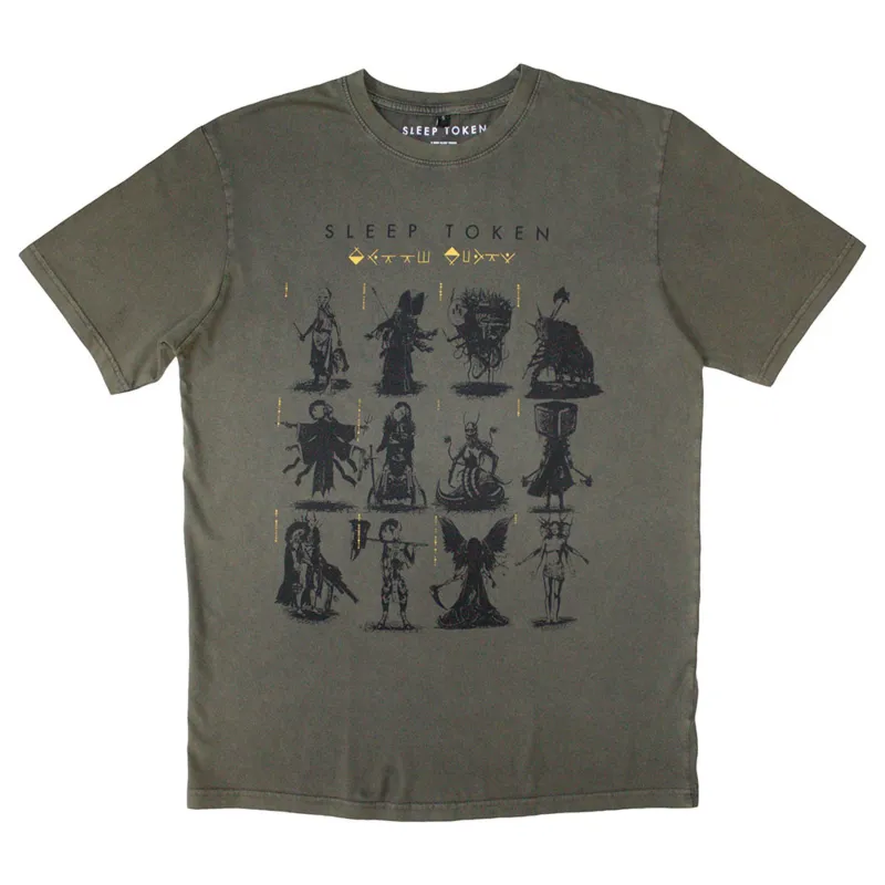 Sleep Token Grid Limited Edition 999 Only Premium Wash T Shirt sold by Paradiso Clothing