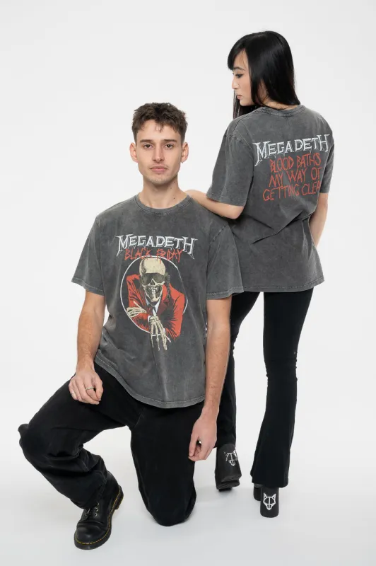 Megadeth Blood Bath Stone Limited Edition 999 Only Wash T Shirt sold by Paradiso Clothing