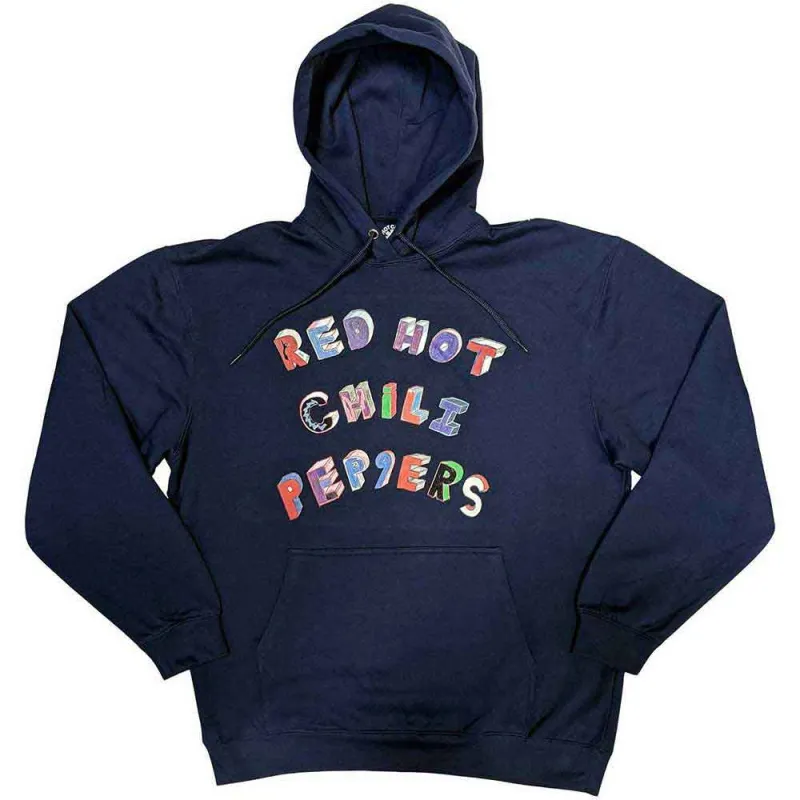 Red Hot Chili Peppers Colourful Letters Pullover  Hoodie sold by Paradiso Clothing
