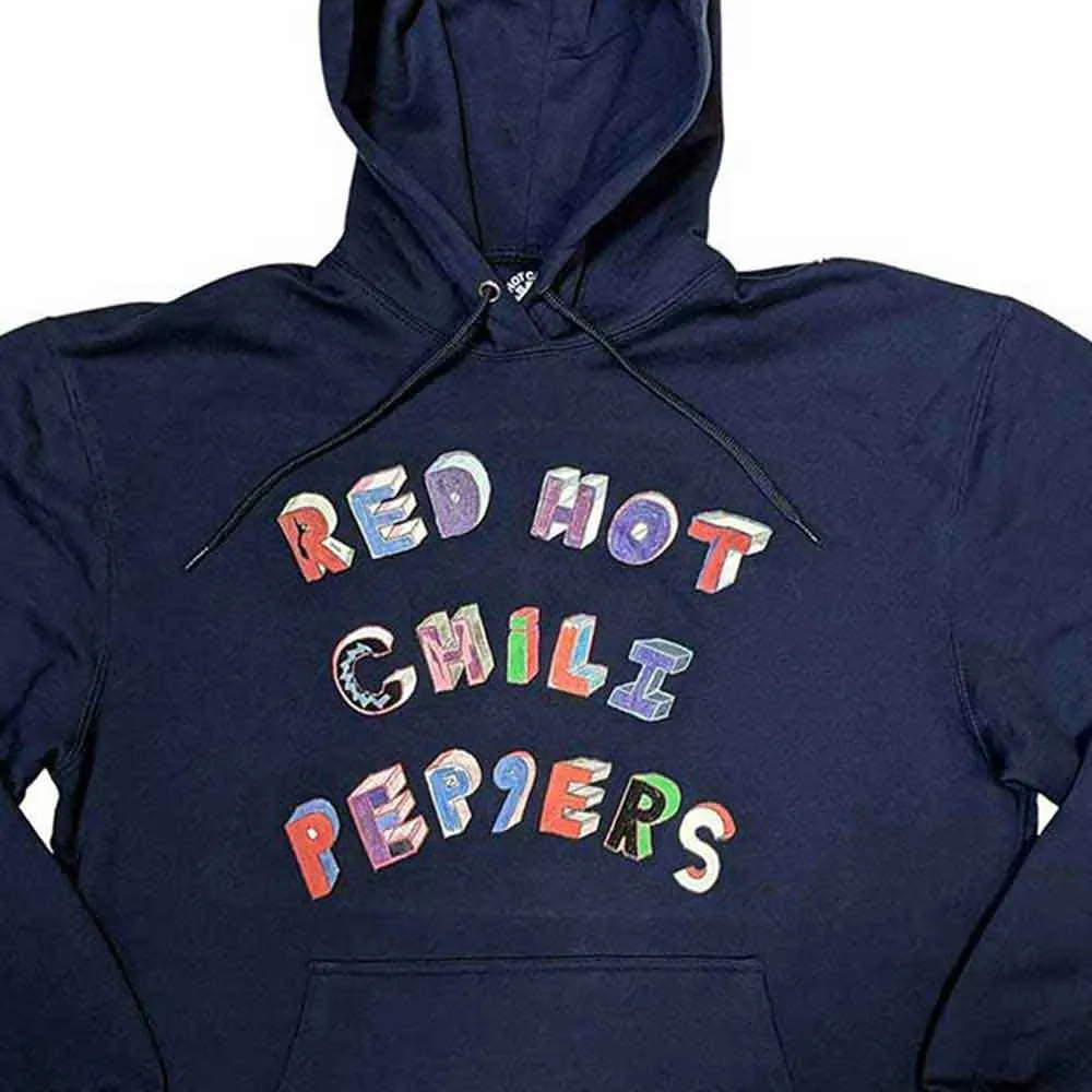 Red Hot Chili Peppers Colourful Letters Pullover Hoodie sold by Paradiso Clothing product image thumbnail 2