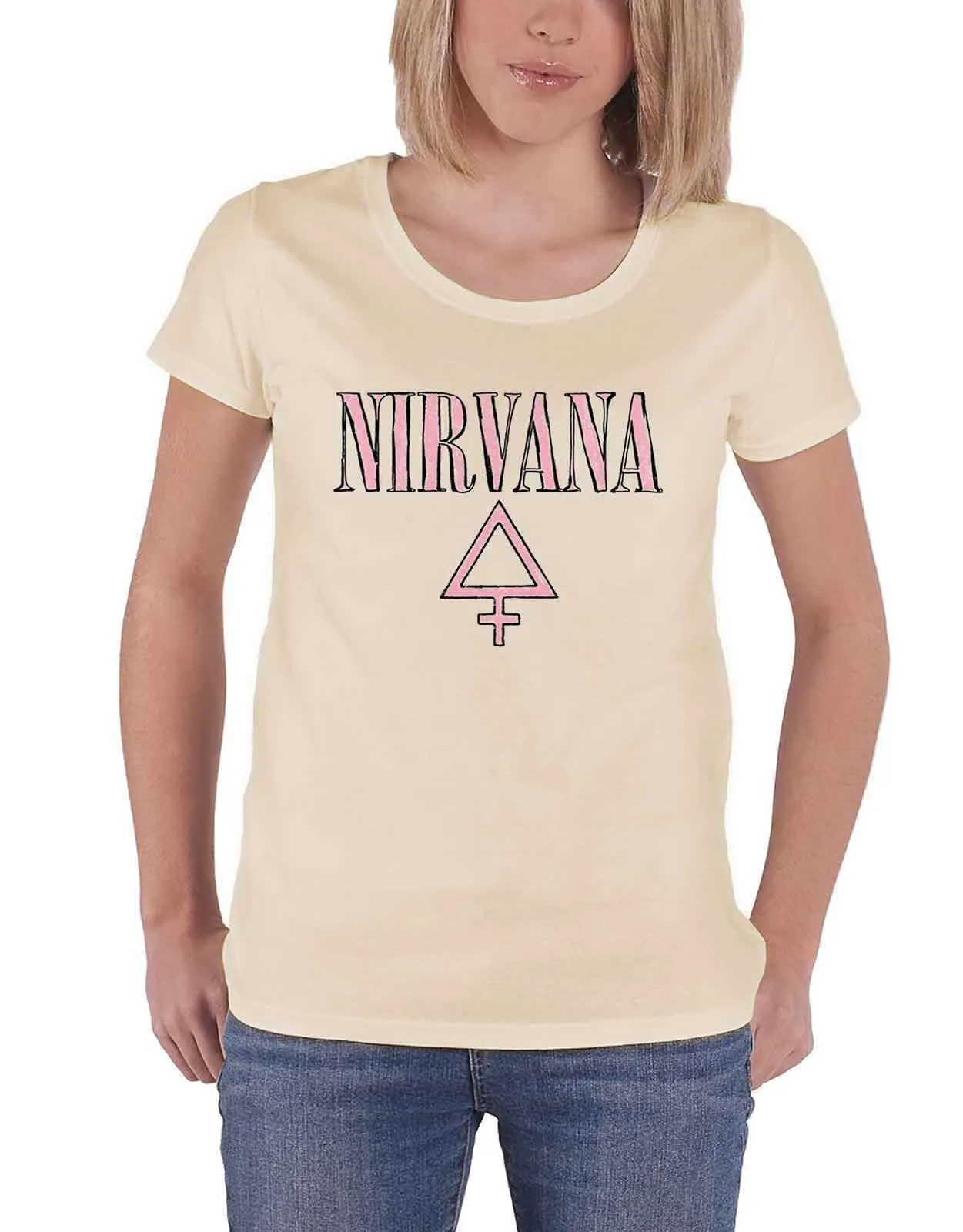 Nirvana Femme Skinny Fit T Shirt sold by Paradiso Clothing