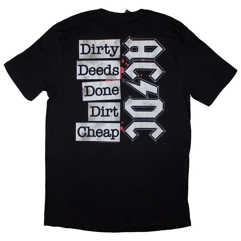 AC/DC Mini Band Logo Dirty Deeds T Shirt sold by Paradiso Clothing product image thumbnail 2