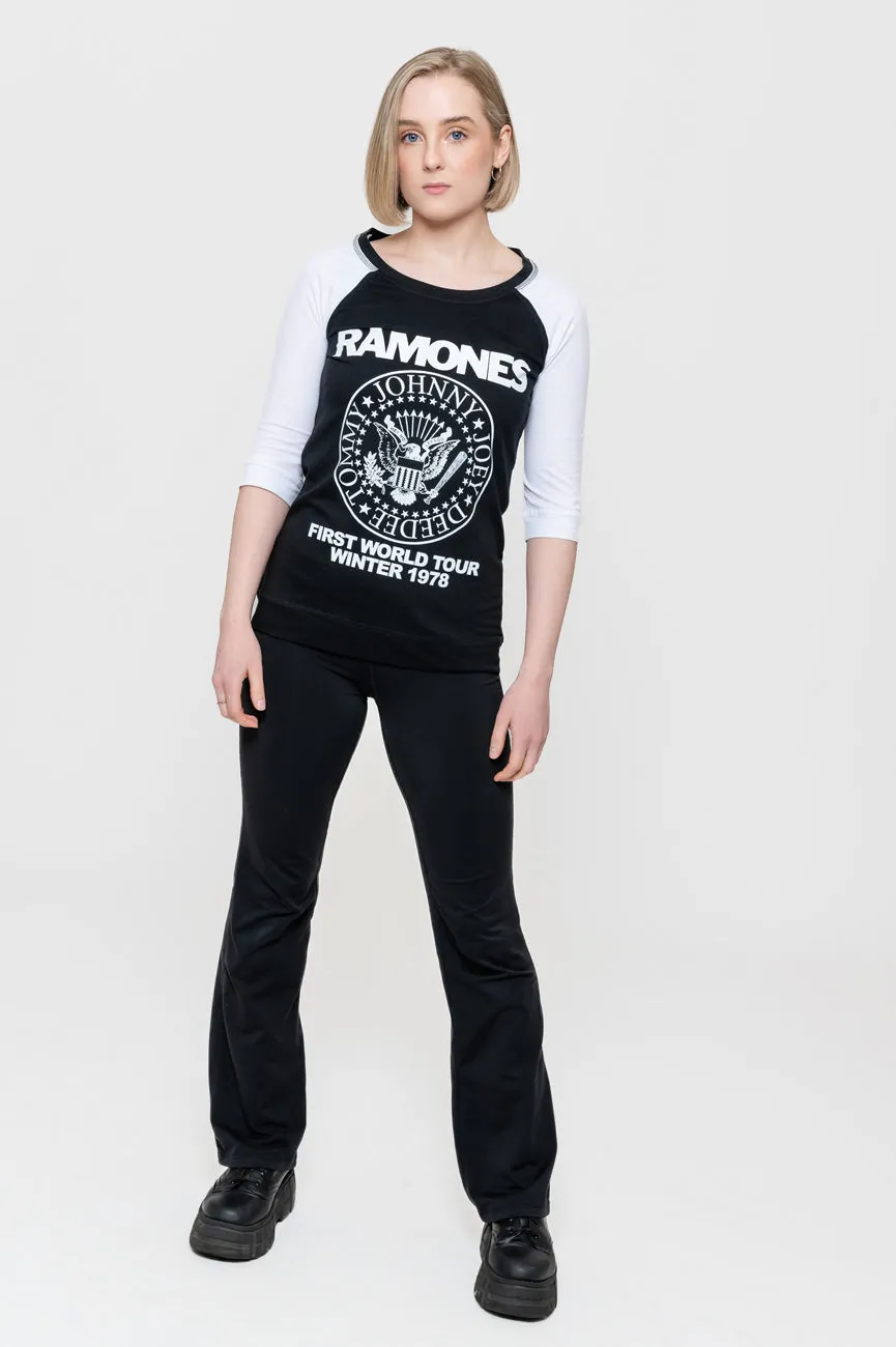 Ramones First World Tour 1978 Raglan sold by Paradiso Clothing product image thumbnail 2
