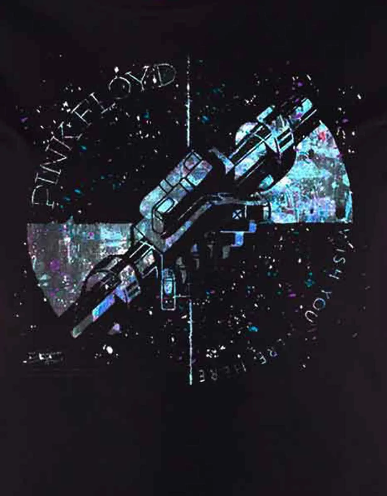 Pink Floyd Machine Greeting Blue Skinny Fit T Shirt sold by Paradiso Clothing product image thumbnail 2