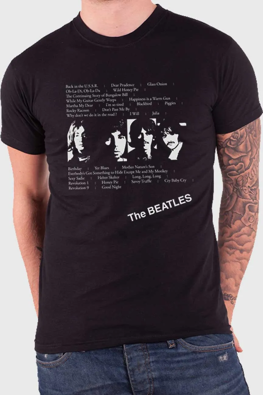 The Beatles White Album Tracks Back Print T Shirt sold by Paradiso Clothing product image thumbnail 5